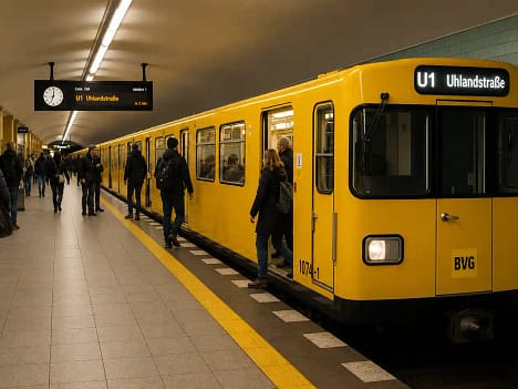 Berlin U-Bahn and metro map for visitors